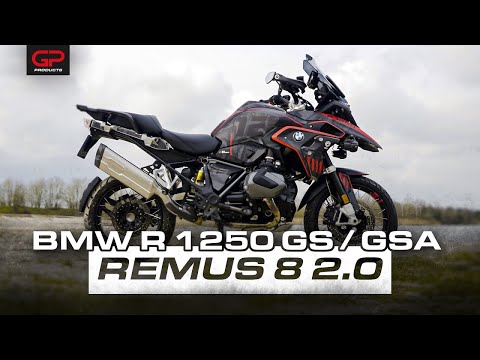 REMUS 8 2.0 exhaust for the BMW R1200/R1250 GS/GSA – WITH EC APPROVAL (EURO5)