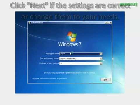 comment installer cd windows 7