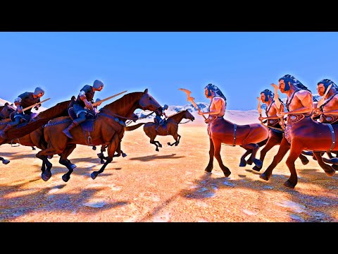 Cavalry Charge vs Centaurus Charge Who will win? - Ultimate Epic Battle Simulator UEBS 4K