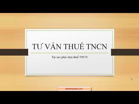 Tư vấn thuế thu nhập cá nhân (TNCN)