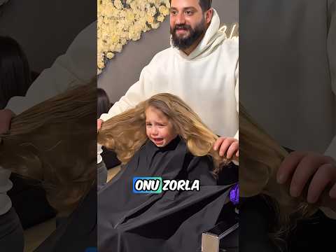 Kız Saçını Kestirmek İstemedi AMA..! 😭