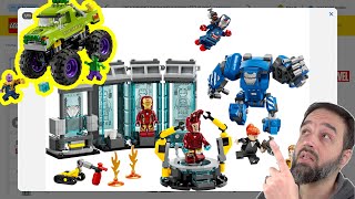 LEGO Iron Man's Laboratory: Hall of Armor + Hulk Truck vs. Thanos reveals & thoughts! 76312 76312