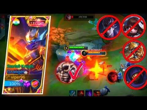 Counter The Meta With Nerfed Granger||Granger Best Build || MLBB.