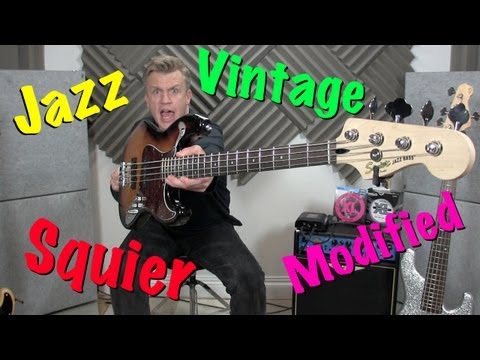 Видео-обзор товара Бас-гитара Fender Squier Vintage Modified Jazz Bass Olympic White