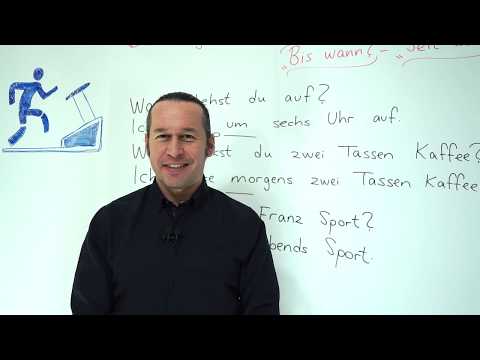 Almanca A1 INTENSIV Ders - 33 Die Fragewörter- "Wann?"-"Von wann bis wann?"-"Bis wann?"-"Seit Wann?"