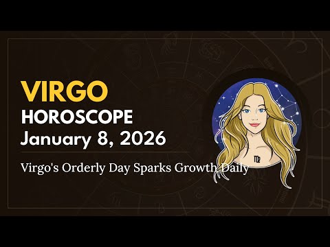 Daily VIRGO Horoscope (January 8, 2026) ♍️ 🌟 Virgo's Orderly Day Sparks Growth Daily