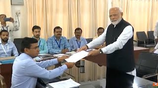 PM Modi files nomination from Varanasi  accompanie