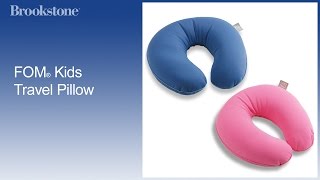 preview picture of video 'FOM Kids Travel Pillow - Brookstone Travel Gifts'