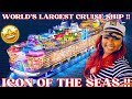 ICON OF THE SEAS + WORLD'S LARGEST CRUISE SHIP + BALCONY ROOM TOUR + FIRST IMPRESSIONS