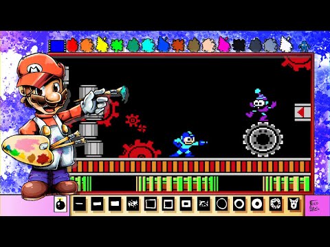 Mario Paint Creations | Mega Man 2 Pixel Art