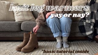 🧶🍁 Knit Leg Warmers with Me (free pattern included) ❄️🧦