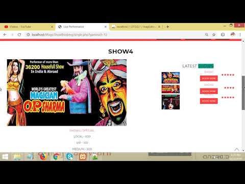 Magic Show Ticket Booking PHP MYSQL | By Pankaj Panjwani