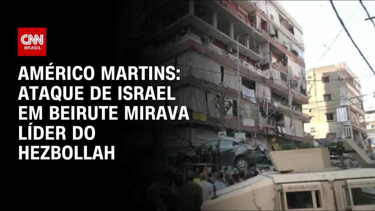 Américo Martins: Ataque de Israel em Beirute mirava líder do Hezbollah | LIVE CNN