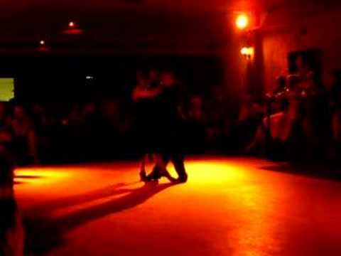  Andrea Misse  and  Javier Rodriguez  are  dancing  to  the  tango  "  Arrabal  "