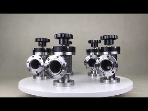 CF manual vacuum angle valve