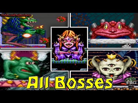 Snow Bros Nick & Tom - All Bosses