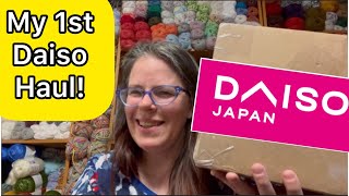 My 1st Daiso haul! Yarn, crochet hooks & a surprise #daisohaul  #yarnhaul #daisofinds #crochethook