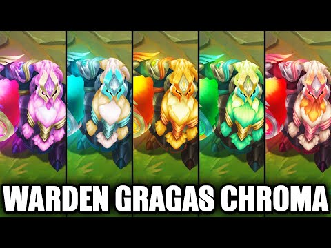 All Warden Gragas Chroma Skins Spotlight (League of Legends)
