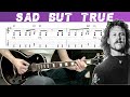 METALLICA SAD BUT TRUE Guitar Cover With TAB Lesson