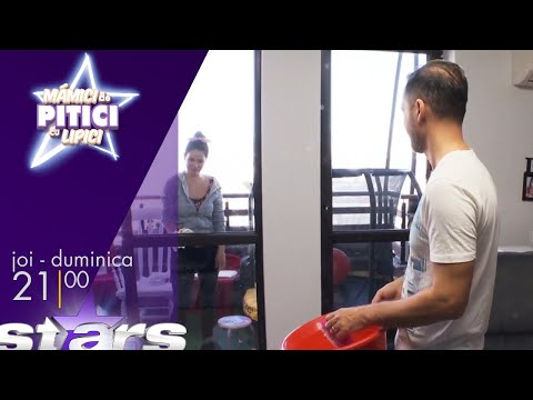 Deea și Dinu Maxer fac curățenie generală în toată casa! | Mămici de pitici, cu lipici