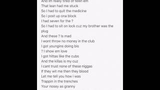 Lil bibby-&quot;thought It Was a Drought&quot; lyrics