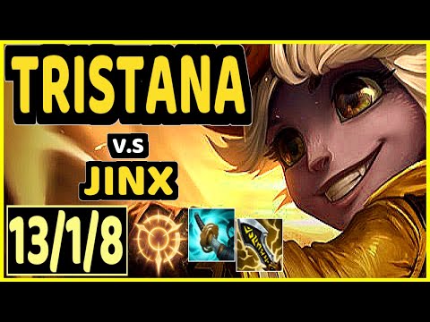 TRISTANA vs JINX - 13/1/8 KDA BOTTOM ADC GAMEPLAY - EUW Ranked DIAMOND