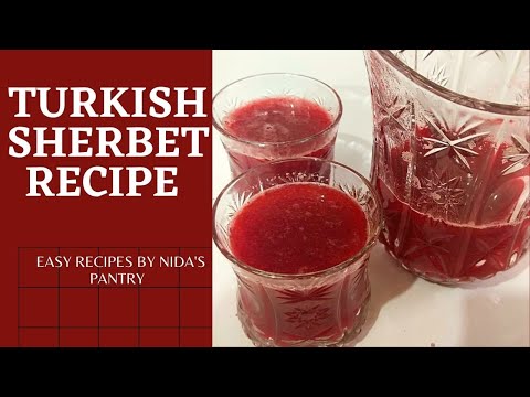 Turkish Sherbet Recipe | Ottomon sherbet drink recipe
