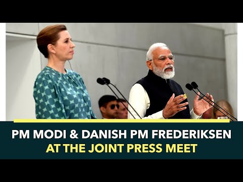 PM Modi & Danish PM Frederiksen At The Joint Press Meet | PMO
