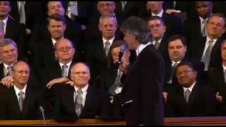 ♫ Andrea Bocelli and David Foster Record with Mormon Tabernacle Choir