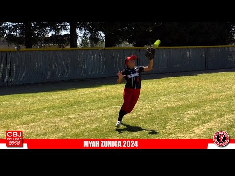 Myah Zuniga 2024 Softball Skills Video