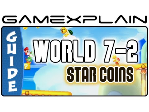 New Super Mario Bros. U - Meringue Clouds-2 Seesaw Shrooms Star Coins Guide & Walkthrough