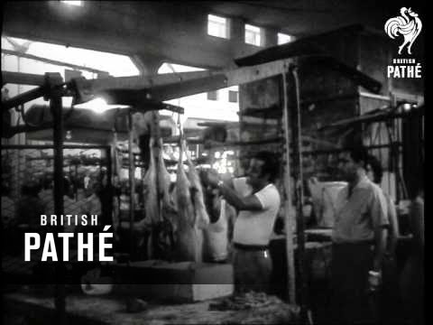 Mercado Municipal reaberto em Nicósia (1958)