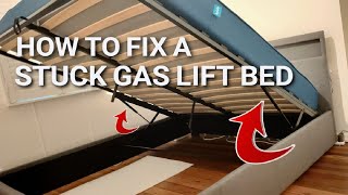 How to fix a stuck gas lift bed