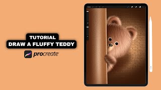 Furry Teddy Bear - Procreate Tutorial