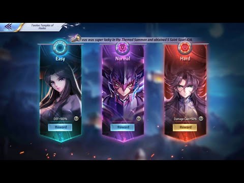 Saint Seiya awakening || Guide twelve temple hades Hard