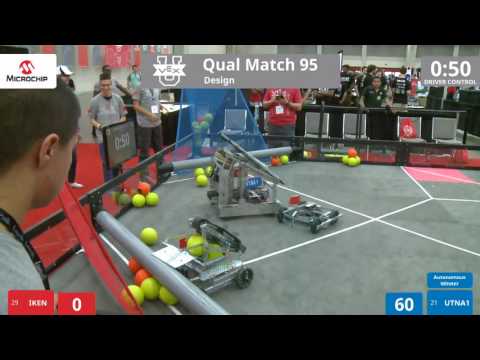 VEX Worlds 2016 - VEX U - Design - Qual 95 (IKEN) 13 vs 183 (UTNA1)