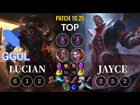DRX.A Ggul Lucian vs Jayce Top - KR Patch 10.25