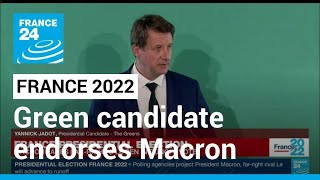 French presidential election: Green candidate says he endorses Macron • FRANCE 24 English