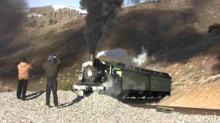 preview picture of video 'Part 3, Virginia & Truckee Railroad / TTI Railfan Spectacular with full steam locomotive runbys'