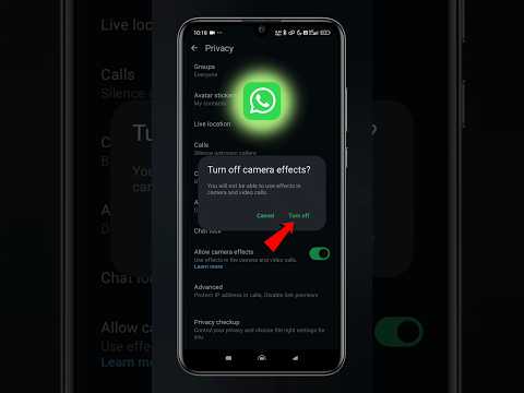 WhatsApp video call camera effect kaise off Karen | How to disable camera effect on WhatsApp #shorts
