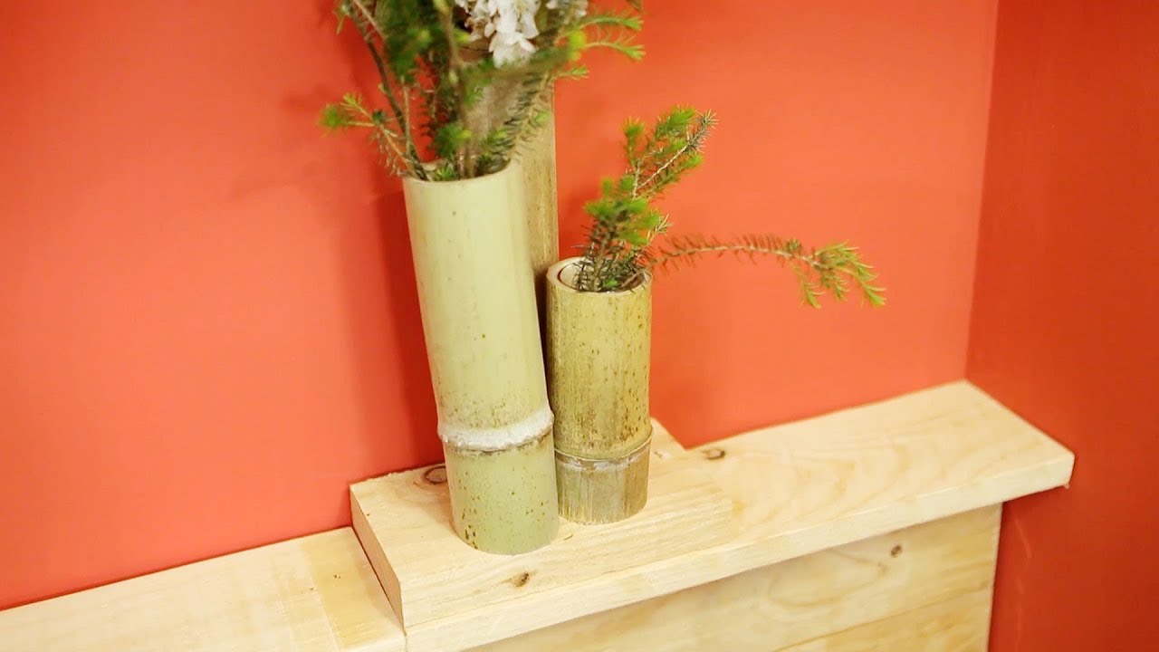 Cómo hacer un jarrón de bambú - Bricomanía