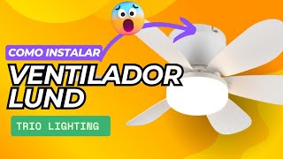 Video review de Ventilador Techo LUND 53cm Negro Mate Trio Lighting | R67462132