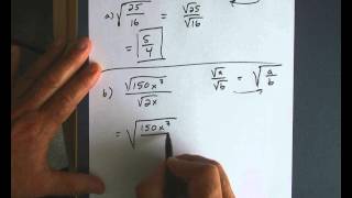 Quotient Rule for Radicals