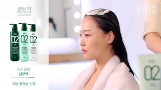 아모스프로페셔널 녹차실감 샴푸액 중,건성타입 500ml (5개)_동영상_이미지