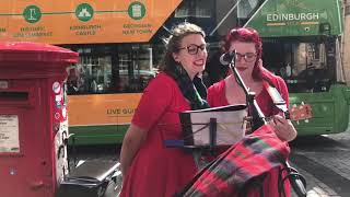 "Cap in Hand" by The Proclaimers, Royal Mile busking, Edinburgh Fringe Aug 24 2018