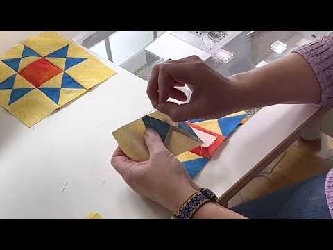 Matching Points on an Ohio Star Quilt Block