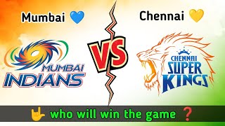 Chennai Super Kings 🆚 Mumbai Indians 🥶 who will win ❓ #shorts