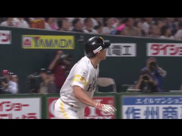 【4回裏】頼れる 「C」 マーク!! ホークス・内川の2試合連続弾は同点HR!! 2017/10/19 ローチケ CS パ final H-E