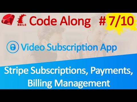 Code Along Video Subscription App #7: FINISH Stripe Subscription Payments, Billing Management