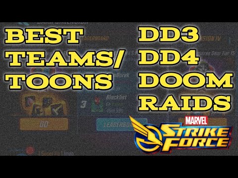 Best Team/Toons to use for DD3/DD4 plus Doom Raids. #marvelstrikeforce #dd3 #dd4 #doomraids